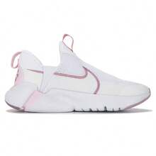 Nike Nike Outdoor Commute & Campus Slip-On Comfortable Durable Women's Running Shoes, GO FLYEASE Easy On/Off No-Tie Slouchy Shoes, Soft Sole Non-Slip Lightweight Casual Shoes, White & Pink Fresh Color Suitable For Campus To Workplace, DV8999-100