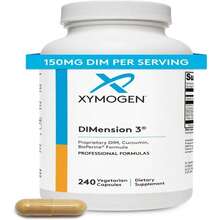 XYMOGEN Dimension 3 - Diindolylmethane DIM Supplement With Curcumin + BioPerine - Supports Healthy Estrogen Detox, Hormonal Balance For Women And Men - Menopause Relief + PMS Support (120 Capsules) - Flavor NameB - 查看 1