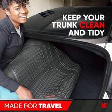 Premium FlexTough All - Cargo Liner U2013 Traction Grips Design, Heavy Duty Trimmable Trunk Liner Car Truck SUV, Black OF - 985 - BK - 黑色 - 查看 3