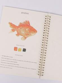 1 Sách tô màu màu nước, sách bài tập màu nước động vật, dụng cụ vẽ tranh nghệ thuật dành cho người mới bắt đầu (tô màu đậm và dễ dàng) - Nhiều màu - Xem 6