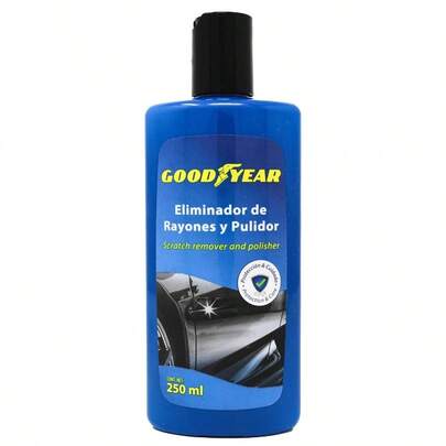 Goodyear Eliminador de Rayones y Pulidor 250ml – Restaura Brillo, Ideal para Pintura de Autos, Cuidado Automotriz, Fácil Aplicación