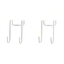 2 Stücke bohrlochfreie, schadensfreie Aufhängehaken, Schrankreglerhaken, Kleiderschranktürhaken, ohne Bohren erforderlich