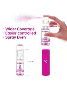 Edible Glitter Spray - 5g Edible Luster Dust Metallic Glitter For Drinks, Cake Decorating, Baking - Edible Food Coloring Powder Shimmer Glitter For Cocktail, Icing, Candy - Multicolor - View 3