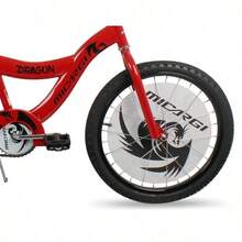 20 BMX SType Coaster Brake One Piece Crank Black Rims Black Tire Red Bike