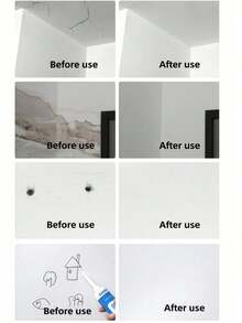 1/2pcs Wall Repair Paste, Nail Hole Filler, White, Home Use, Mold Proof, Odorless Wall Repair Paste - one-size - View 6
