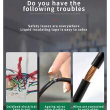 Taśma elektryczna w płynie, wodoodporna, izolacyjna taśma naprawcza, nowa guma naprawcza, klej do kabli elektrycznych, pasta izolacyjna, uszczelniacz