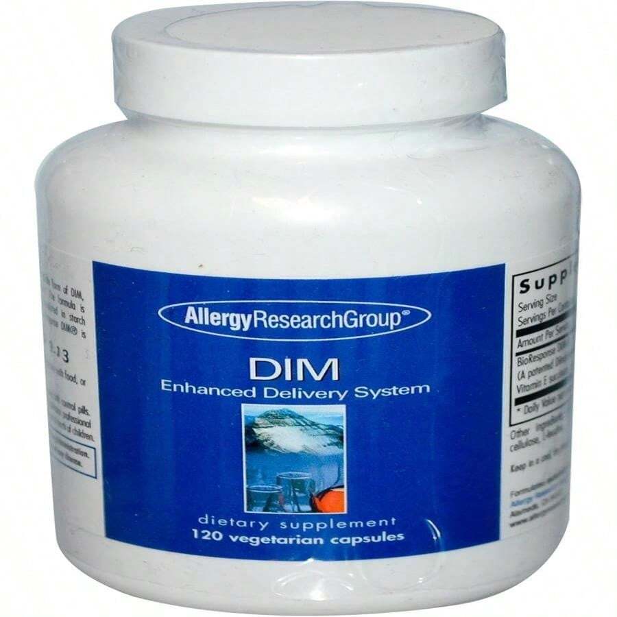 Allergy Research Group DIM Enhanced Delivery System - DIM Supplement For Women, Estrogen Supplement For Women And Men, Diindolylmethane For Hormone Balance, Menopause Support - 120 Vegetarian Capsules - Trắng - Xem 1