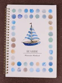 Beginner-Friendly Watercolor Workbook With Paint Brush With Color Palette Watercolor Paint Book Art Painting Supplies