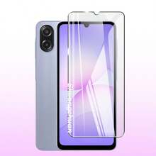 适用于三星A07 4G的二合一果冻壳多巴胺手机壳，适用于三星A07的钢化膜镜头贴膜，透明玻璃屏幕保护必备品，适用于日常、办公、家庭手机屏幕保护膜，防水防震防摔防刮花。 - 粉紅色(Clear Glass) - 查看 3