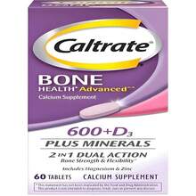 Caltrate 600 Plus D3 Plus Minerals Calcium And Vitamin D Supplement Tablets, Bone Health And Mineral Supplement For Adults - 165 Count - Flavor NameA - View 1