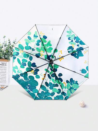 1 Peça Guarda-chuva Dobrável de Grama de Chuva, Ultralight Portátil de Liga de Alumínio, Proteção UV, Guarda-chuva de Chuva para Uso Externo