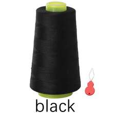 1/3/4/6pcs Elastic Lockstitch Sewing Thread Set, 3000 Yards Spool, 100% Polyester Serger, Overlock, Quilting Thread For Stretchy Fabrics Like Swimwear, Lingerie, Knitwear, Socks, Etc.