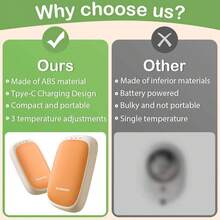 Mini réchauffe-mains électriques avec réglages, réchauffe-mains électrique portable et réutilisable pour hommes, femmes et enfants, pour une utilisation en intérieur et en extérieur. Cadeaux de Noël noirs, réchauffe-mains, cadeaux pour hommes, articles pour bas de Noël, réchauffe-mains rechargeables