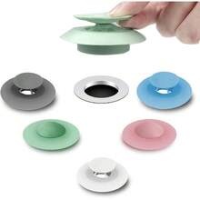 1PCS Push-Open Drain Plug, UFO-Shaped Silicone Sink, Anti-Blocking And Deodorizing Floor Drain Strainer, Bathroom Accessories, Sink Stopper, Sink Drain Strainer - 隨機 - 查看 4