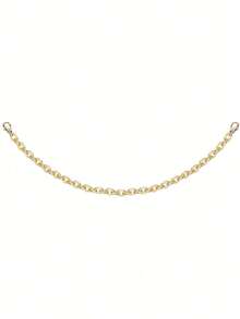 1 件/5 件金链仿珍珠帽链帽檐装饰女士男士金属可拆卸链条散装卡车帽珍珠粗链配饰饰品女士钥匙扣适用于 DIY 网状棒球帽挂绳（无帽子）