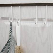 2 Stücke bohrlochfreie, schadensfreie Aufhängehaken, Schrankreglerhaken, Kleiderschranktürhaken, ohne Bohren erforderlich