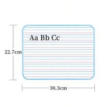 1Pc Four Lines And Three Compartments 30.3*22.7cm Double-Sided Writing Board A4 Home Message Board English Edged Small Whiteboard