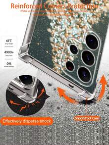 1件客製化照片防震PC手機殼 保護殼，適用於 S26/S26 Plus/S26 Ultra/S24/S24 Plus/S24 FE/S24 Ultra/S25/S25 Plus/S25 Ultra/A27， 17 Pro Max/17 Air/16 Pro/15 Pro Max/14 Pro Max/13 Pro Max及其他機型，Android手機保護殼，聖誕手機殼，美感手機殼 - 無色 - 查看 10