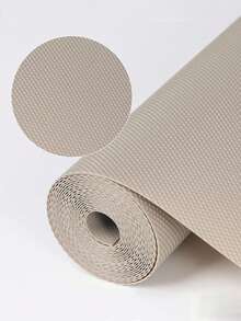 1 Roll 11.8*39.4inch Kitchen Shelf Liner,Non-Adhesive Easy To Cut Drawer Liner,Khaki Waterproof Oil-Proof Refrigerator Liner. - Khaki - View 1