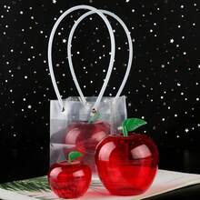 1pc/10pcs Apple Container Packaging Box, Valentine's Day Apple Container, Teacher's Gift Bulk, Back To School Packaging Box, Birthday Party Apple Decor, Suitable For Holidays, Christmas, Wedding, Birthday Party, Gift Packaging Box, Graduation Party, Mother's Day, New Year, Thanksgiving, Teacher's Day, Christmas Decoration, Christmas Eve, Christmas - Red - View 4