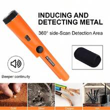 Handheld Metal Detector With Precise Locating Function - Suitable For Detecting Coins, Gold, Etc. - Durable - Orange - View 7