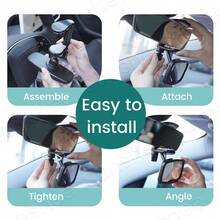 1PC & 2pcs Shatterproof & Shakeproof Forward Facing Baby Car Mirror - Clip On Car Mirror For Baby, Newborn Essentials