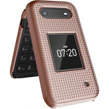 TLL  Nakedcellphone Case For Nokia 2760 2780 Flip Phone Slim Hard Shell Protector Cover With Grid Texture For Tracfone N139DL TA1398 TA1451 TA1420 Rose Gold Pink2574 - 玫瑰金色 - 查看 4