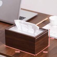 Boîte à mouchoirs en bois de noyer style zen, porte-serviettes de luxe pour table basse de salon, chambre à coucher, bureau
