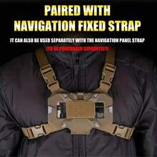 全新战术 MOLLE 折叠导航板 手机导航器支架 背心 胸包 管理面板 狩猎背心配件