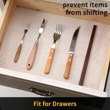 上海 YF 防滑橱柜衬垫和抽屉垫，厚实坚固的支撑，非粘性衬垫，用于保护厨房橱柜和抽屉、浴室，易于安装，透气，12 英寸 X 20 英尺，灰色，无害无味