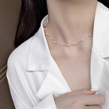 1pc Minimalist Fashion Faux Pearl Collarbone Extension Chain For Women
