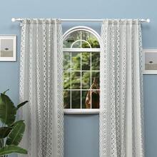 0.748 Inch Spiral Splice Curtain Rod/Roman Rod, Metal Iron Material, Adjustable Segment Count. Length: 31 Inches To 147 Inches, Fits 28 Inch To 144 Inch Windows. Can Be Used As: Blackout Curtain Rod/Sun Shade Rod/Sheer Curtain Rod. Wall-Mounted And Hanging Installation, Sturdy And Durable. Available In White, Black, Gold, Silver. Classic Decorative Finials, Perfect For Bedroom, Kitchen, Living Room, Dining Room, Bathroom, Office, Dorm And Rental Apartment. - Multicolor - View 10