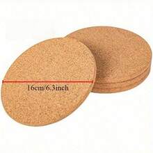 1 pieza Almohadilla de corcho redonda gruesa y suave - Resistente al calor para vajilla, Estera de aislamiento de cocina, Fondo de olla a prueba de agua y resistente a altas temperaturas, Estera para utensilios de cocina y plantas, Decoración del hogar perfecta - Adecuada para encimeras de cocina y mesas de comedor, picnics al aire libre, jardín, reuniones festivas