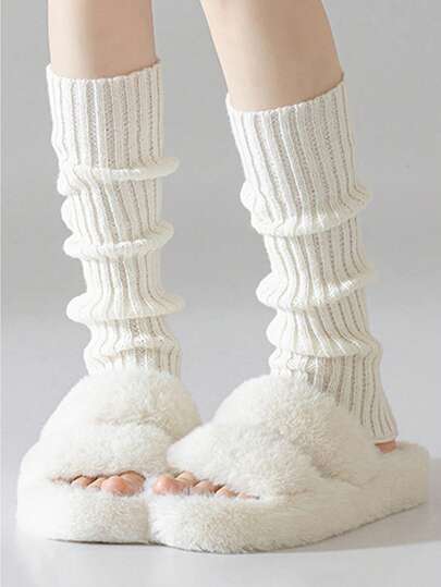 Children's Socks 12-16 Years Girls Students Lolita Leg Warmers Long Socks Knitted Warm Foot Cover Arm Warmer Ladies Autumn Winter Crochet Socks Boot Cuffs
