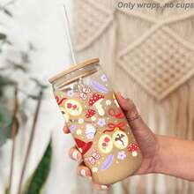 Romantasy Book Lover Fantasy Bookish Booktok UV Dtf Wraps For 16 Oz Glass Can Cup, Magical Fairy Tale Witch Dragon Uv Dtf Cup Wraps For Glass Cup Bottle Tumbler Mug, Dark Academia Reader Waterproof Uvdtf Cup Wraps For Laptop Diy Craft Decorations, Uv Dtf Decals Water Bottle Stickers