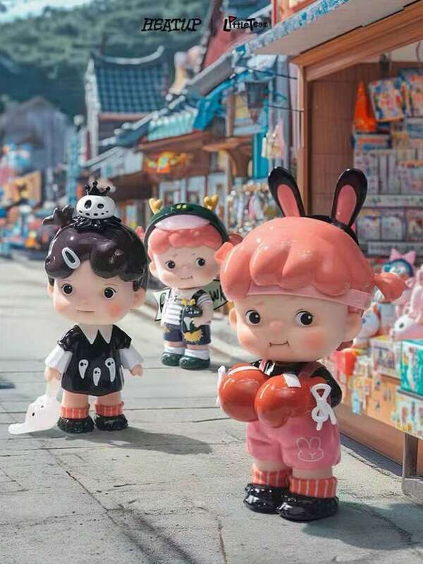 Miniature Squad Tin Alley Figurine Blind Box, Desk Decor, Holiday/Birthday Gift