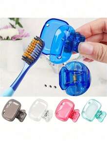 5 chiếc giá đựng bàn chải đánh răng gia dụng, hộp đựng đồ chống bụi cho bàn chải đánh răng du lịch di động, kẹp bảo vệ đầu bàn chải đánh răng di động, kẹp đựng bàn chải đánh răng, vỏ bảo vệ bàn chải đánh răng du lịch thiết yếu, hộp đựng bàn chải đánh răng di động, đồ trang trí phòng tắm tại nhà, đồ trang trí mùa thu, trở lại trường học - Nhiều màu - Xem 14