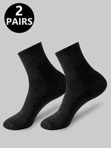 5双/10双/20双装 男士休闲船袜，中筒袜，白色袜子，冬季袜子，黑色袜子，运动袜，秋冬季 - 彩色 - 查看 20