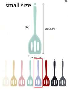 1PC Silicone Slotted Design Non-Stick Mixing Pancake Turner Spatula Cooking Tool,Small Silicone Slotted Spatula,Heat Resistant Non-Stick Cooking Steak Pancake Spatula Kitchen Utensil,For Cooking, Baking,Grilling & Non-Stick Cookware,For Eggs, Pancakes & More