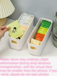 10 Giỏ đựng đồ di động - Thích hợp đựng đồ dùng văn phòng, phụ kiện, mỹ phẩm, tất, đồ lót và nhiều thứ khác. Hộp đựng có thể xếp chồng lên nhau, kiểu dáng đẹp và bền - Giúp tiết kiệm không gian trong ngăn kéo, dùng làm giỏ, thùng, hộp và vật dụng sắp xếp nhà cửa. - trắng - Xem 9