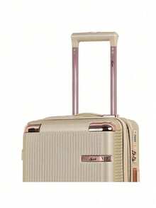 High Quality Carry-On Suitcase, 4 Double Wheels, 360 Degree Rotation, 9kg - Gold - View 3