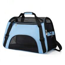 1pc Foldable Large Capacity Fashion Breathable Pet Outdoor Sling Bag, Suitable For Medium/Small Cats & Dogs Outdoor Activities