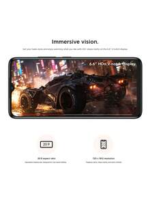 TCL 503 智能手机，Unisoc SC9863A，8 核 CPU，1.6Ghz 主频，4G 网络，内存 3+64GB，6.6 英寸，720*1612 分辨率，60Hz 显示屏，8MP+5 MP 摄像头，5000mAh，10W 充电 - 黑色 - 查看 4