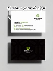 100pcs/200pcs/500pcs Double-Sided Printed Customized Cards, Customized Greeting Cards, Customized Business Cards, Laminated Cards, Upload Design To Produce Business Cards, Customized Business Cards With Logo And Text, Customized Images, Personalized Business Card Customization, Customized Nail Salon And Barber Shop Business Cards, Personal Business Cards, Company Business Cards, Gift Cards, Product Cards, Store Promotion Cards - Multicolor - View 2
