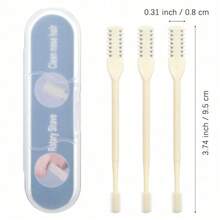 1pcs Bremorou Nose Hair Trimmer, Double Sided Knife Cutter ,2-In-1 Nose Manual Trimmer 360° Rotating Nasal Hair Razor Portable Cutter Clippers For Men Women,Skin-Friendly Facial Hair Removal Tool With Precise Trimming Function