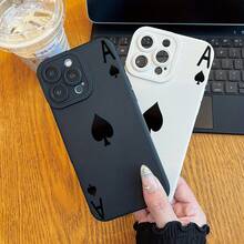 Funda de teléfono de alta gama con patrón Blade Ace y animación impresa en UV, funda de protección creativa personalizada elegante y sencilla, a prueba de golpes y resistente a caídas, resistente a las manchas y duradera, adecuada para  17/17 Pro/17 Pro Max/17 Air/ 16/16 Pro/16 Pro Max/16 Plus/ 15/15 Pro Max/15 Pro/15 Plus/ 14/14 Pro/14 Plus/14 Pro Max/ 13/13 Pro/13 Pro Max/12/12 Pro/12 Pro Max/11/11 Pro/11 Pro Max/XR/X/XS/XS Max. Es el regalo de cumpleaños perfecto para novias, novios, esposos, esposas, amigos o para uno mismo, innovador y a la moda, adecuado tanto para hombres como para mujeres.Mini protección de 360 grados - el mejor regalo de cumpleaños para niños - Blanco 1950 - Ver 3