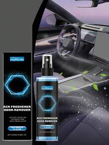Car Air Freshener Spray Fragrance Long-Lasting Sea Breeze Flavor Odor Eliminator Fresh Scent Home Bathroom Air Purification Car Interior Deodorant Spray - Blue - View 2