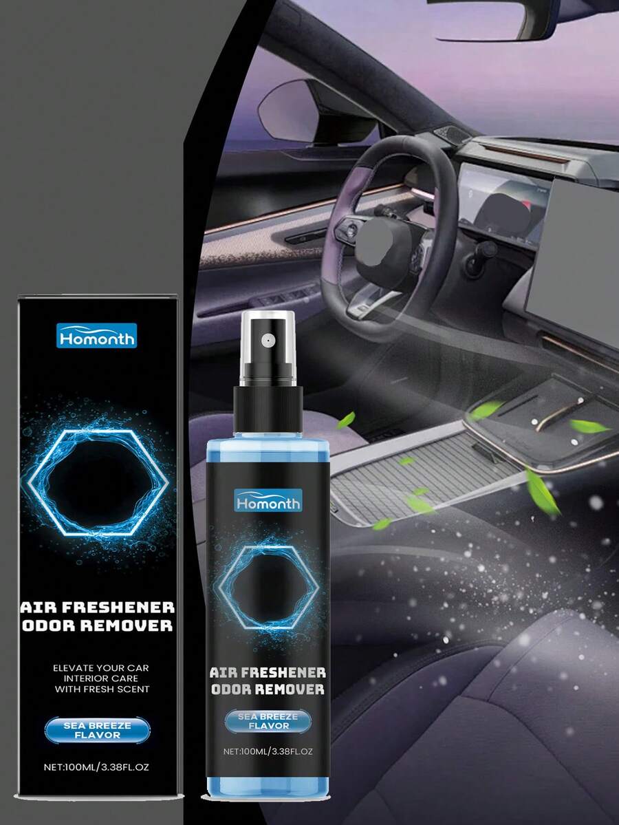 Car Air Freshener Spray Fragrance Long-Lasting Sea Breeze Flavor Odor Eliminator Fresh Scent Home Bathroom Air Purification Car Interior Deodorant Spray