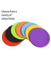 1 Stück/5 Stück gemischtes Farbset, verstärktes Material, weich & langanhaltend, interaktives Trainings-Flugscheibe für Haustiere, tragbares Design, leicht zu werfen | ideal für den Garten, Partys und Sommergeschenke