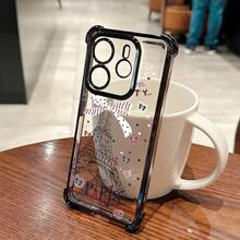 Funda para Teléfono con Diseño de la Torre Eiffel de París para Xiaomi Redmi 14C 13C 12C 10C 9C Note 14 13 12 11 11s 10 10s 9s A3 Pro Plus 4G 5G, Carcasa Trasera Transparente a Prueba de Golpes - Colores mixtos - Ver 6